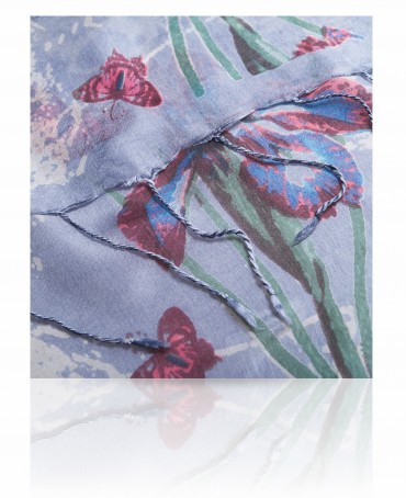 Палантин Женский S-BUTTER.FLOWER/BLUE